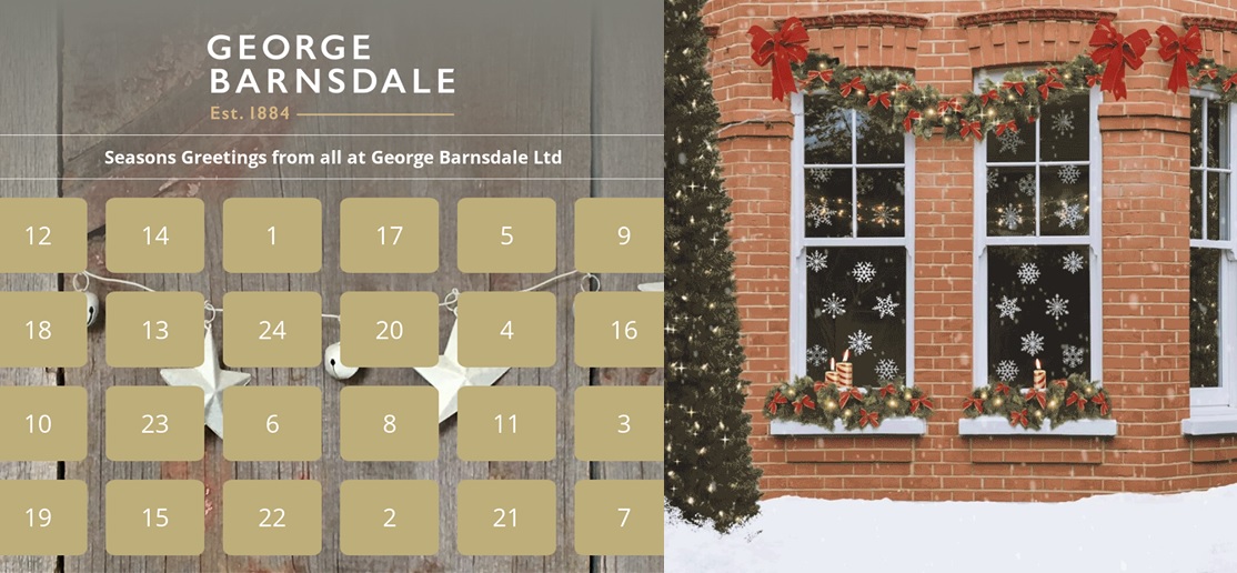As part of its commitment to the environment and sustainable manufacturing, George Barnsdale has launched its “green advent calendar”